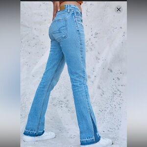 American Eagle Outfitters Women's 90’s Low Rise Skinny Kick Jeans 4 Regular